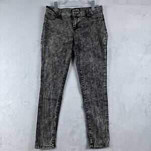 XXI Premium Denim Skinny Jeans Stone Wash Stretch Women's Black Size 26